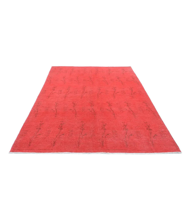 Hand Knotted Overdye Wool Rug 5' 11" x 8' 8" - No. AT34689