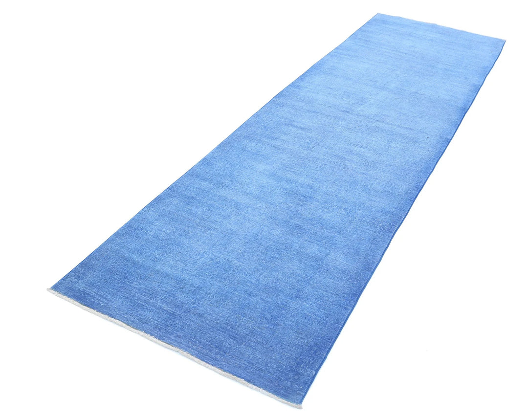 Afghan Overdye Rug 2' 11" x 10' 3" Hand-Knotted | No. AT34712