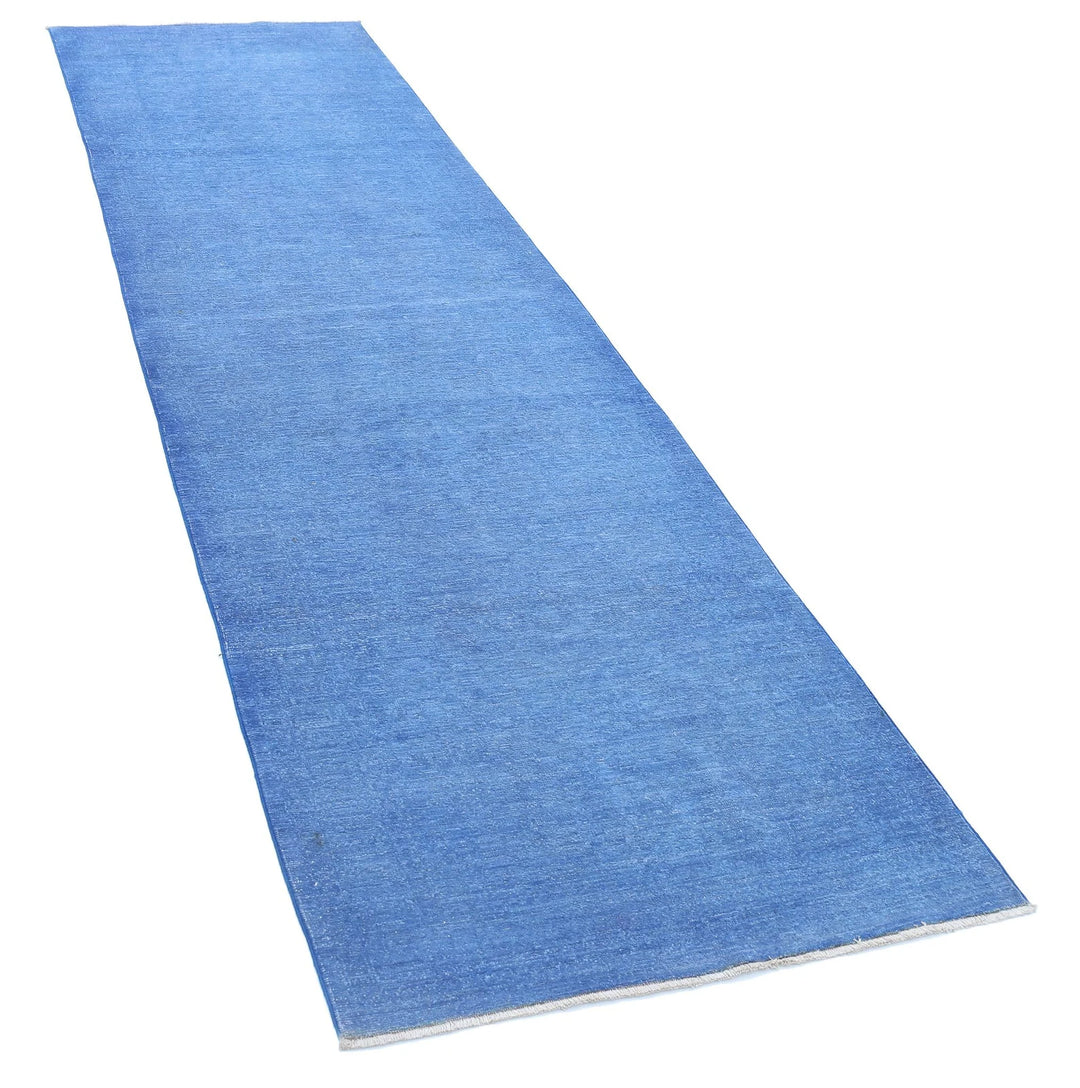 Afghan Overdye Rug 2' 11" x 10' 3" Hand-Knotted | No. AT34712