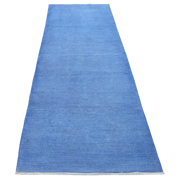 Afghan Overdye Rug 2' 11" x 10' 3" Hand-Knotted | No. AT34712