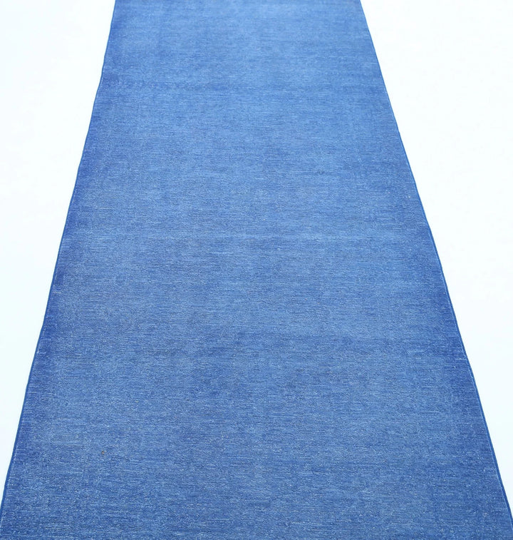 Afghan Overdye Rug 2' 11" x 10' 3" Hand-Knotted | No. AT34712