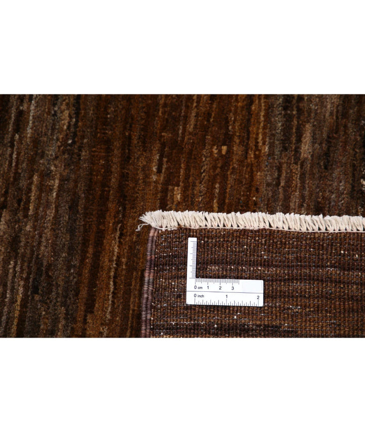 Afghan Modcar Rug 6' 7" x 7' 11" Hand-Knotted | No. AT34767