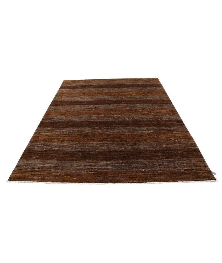 Afghan Modcar Rug 6' 7" x 7' 11" Hand-Knotted | No. AT34767