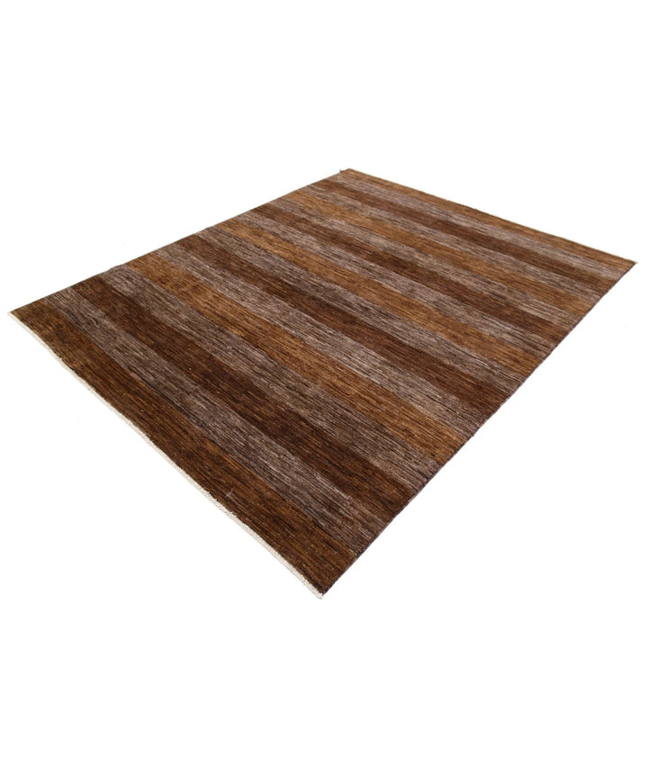 Afghan Modcar Rug 6' 7" x 7' 11" Hand-Knotted | No. AT34767