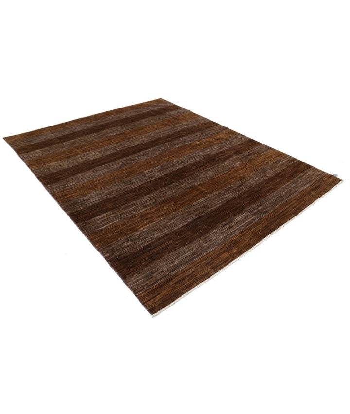 Afghan Modcar Rug 6' 7" x 7' 11" Hand-Knotted | No. AT34767