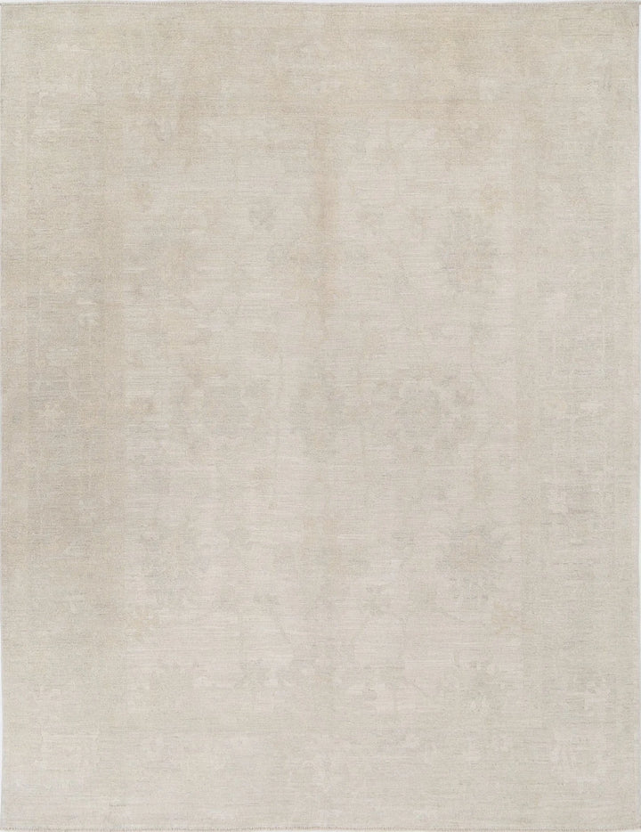 Afghan Oushak Rug 9' 0" x 11' 9" Hand-Knotted | No. AT34769