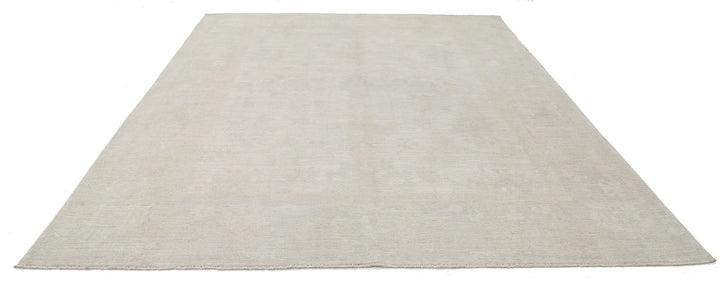 Afghan Oushak Rug 9' 0" x 11' 9" Hand-Knotted | No. AT34769