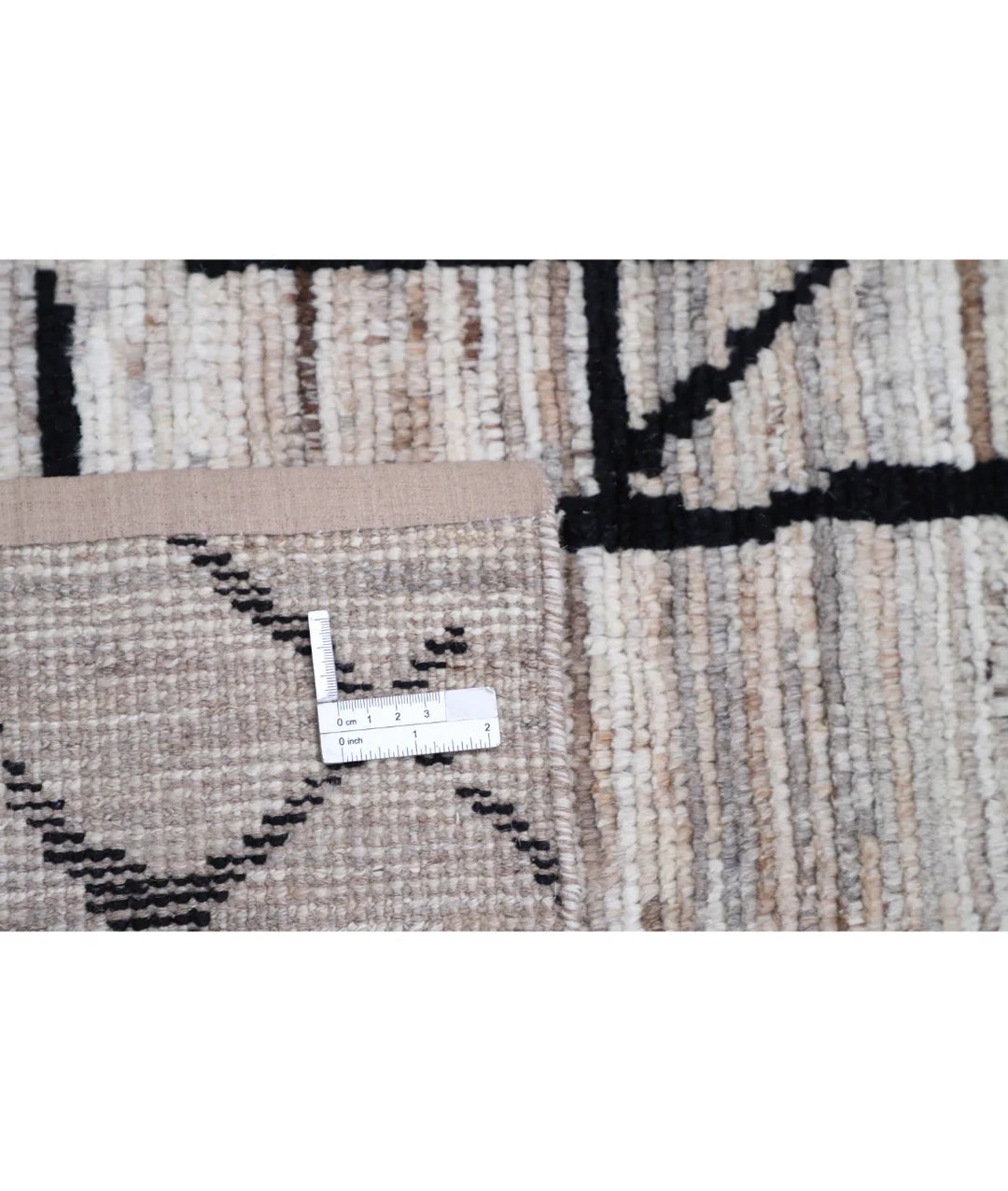 Brown Afghan Oriental Rug 4' 1" x 6' 0" Hand-Knotted | No. AT34890