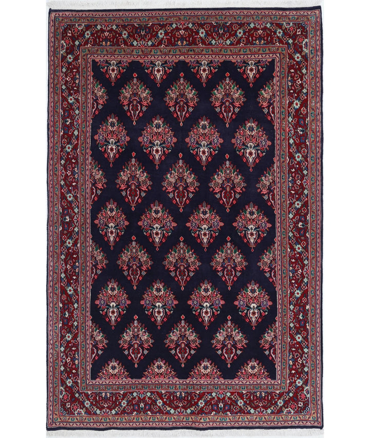 Persian Kashan Rug 4' 4" x 6' 9" Hand-Knotted | No. AT34933