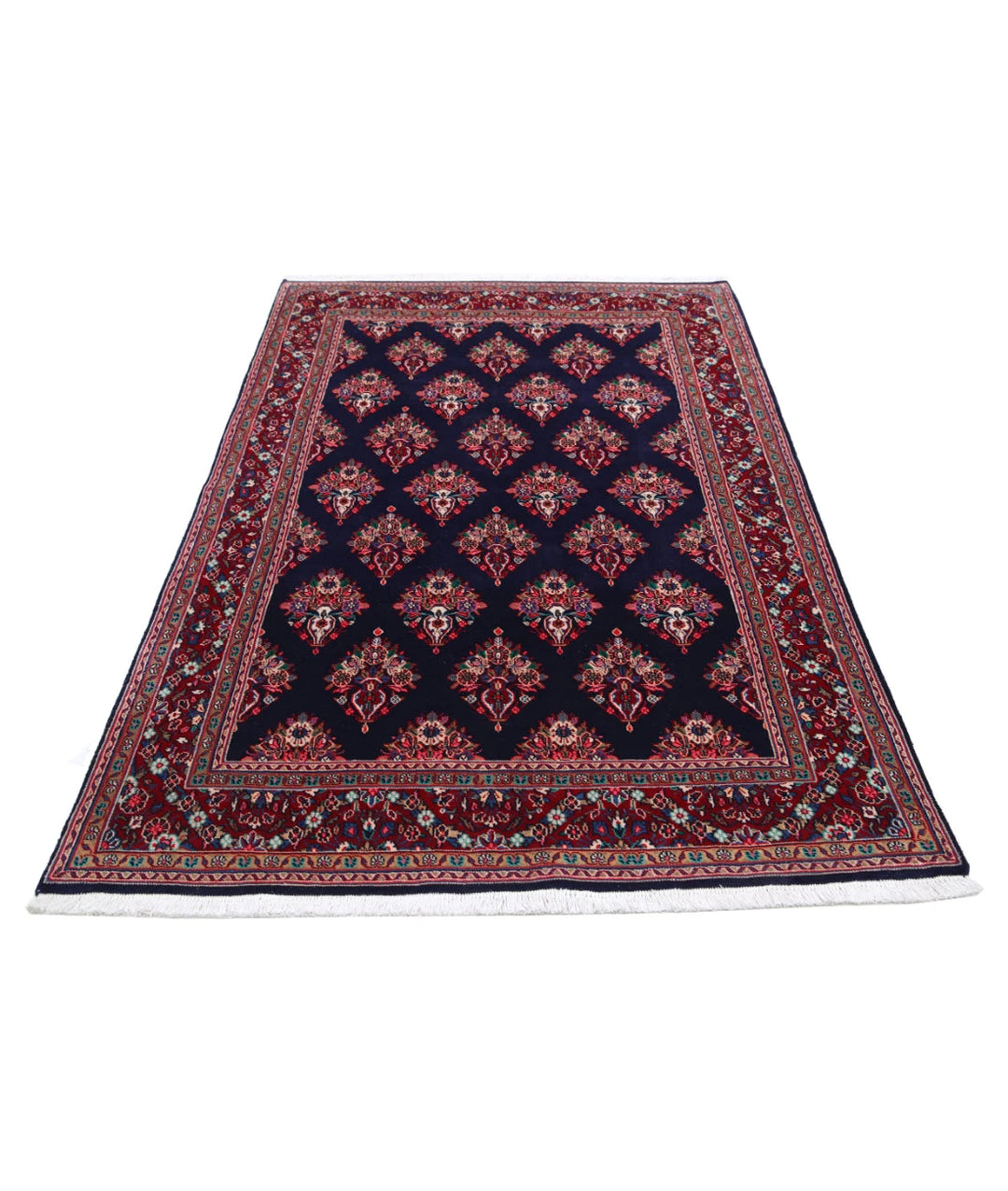 Persian Kashan Rug 4' 4" x 6' 9" Hand-Knotted | No. AT34933