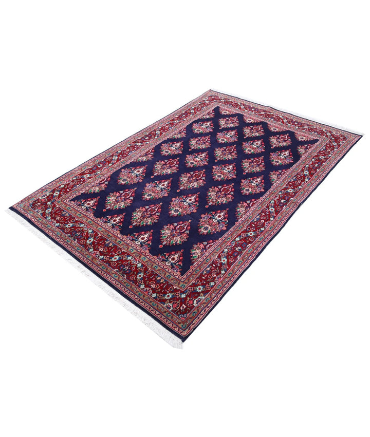 Persian Kashan Rug 4' 4" x 6' 9" Hand-Knotted | No. AT34933