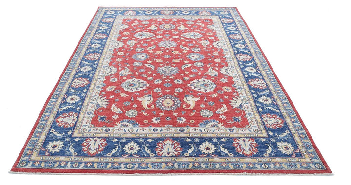 Afghan Ziegler Farhan Rug 6' 5" x 9' 5" Hand-Knotted | No. AT34961