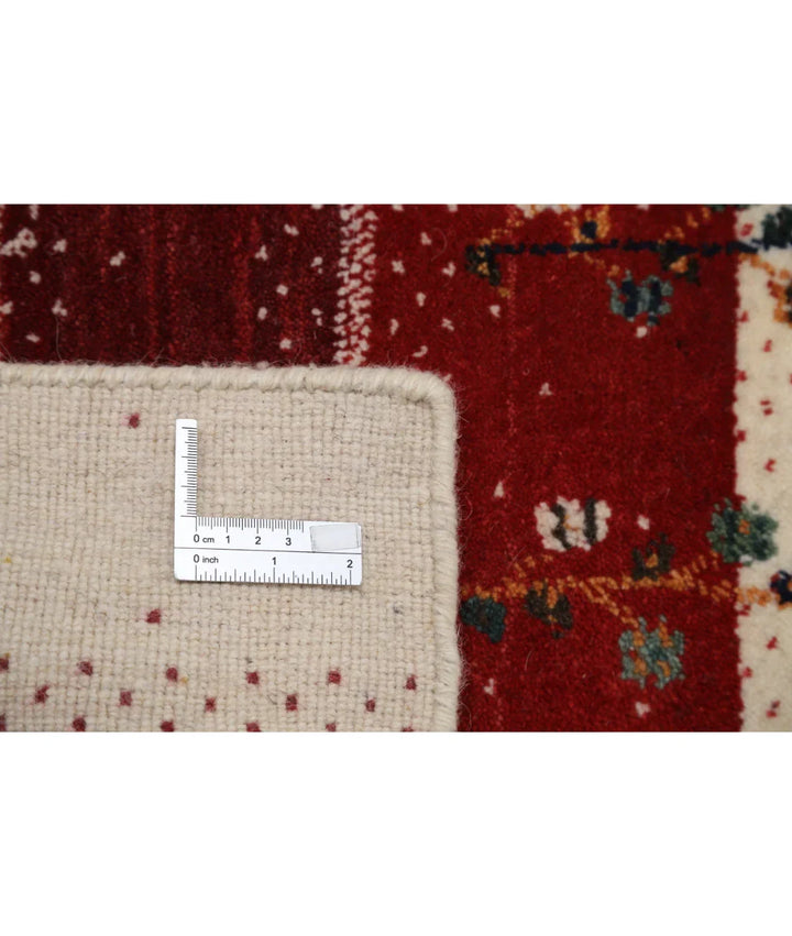Ivory Indian Lori Rug 4' 7" x 6' 0" Hand-Knotted | No. AT34987