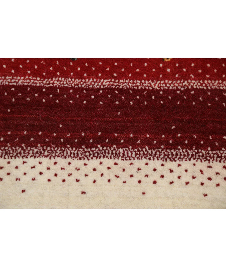 Ivory Indian Lori Rug 4' 7" x 6' 0" Hand-Knotted | No. AT34987