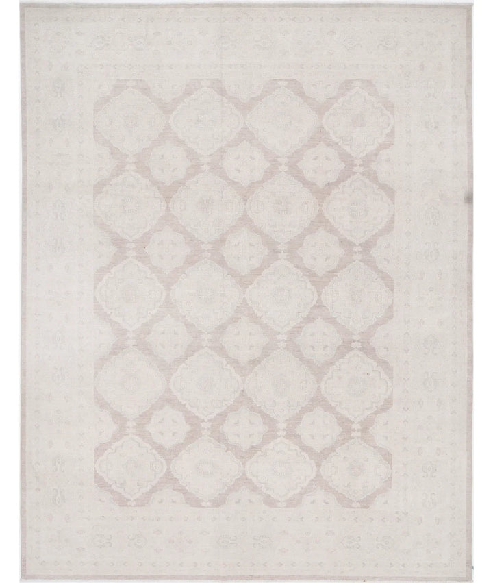 Brown Afghan Serenity Rug 8' 9" x 11' 4" Hand-Knotted | No. AT35022