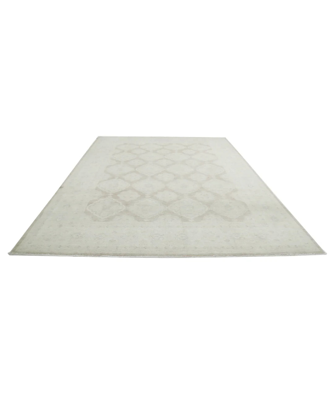 Brown Afghan Serenity Rug 8' 9" x 11' 4" Hand-Knotted | No. AT35022