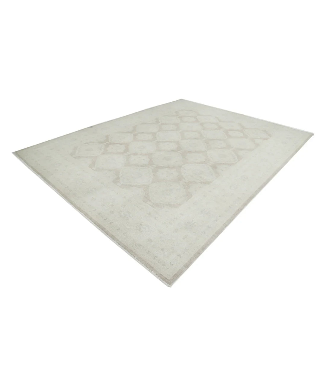 Brown Afghan Serenity Rug 8' 9" x 11' 4" Hand-Knotted | No. AT35022