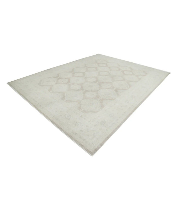 Brown Afghan Serenity Rug 8' 9" x 11' 4" Hand-Knotted | No. AT35022