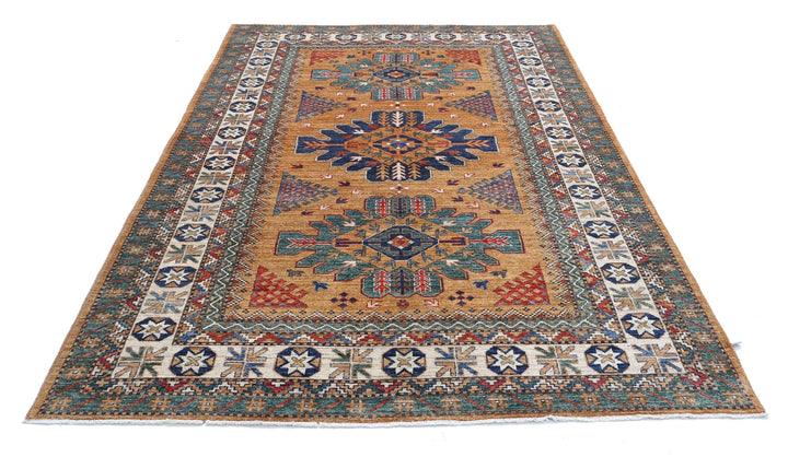 Afghan Humna Rug 5' 11" x 9' 0" Hand-Knotted | No. AT35025