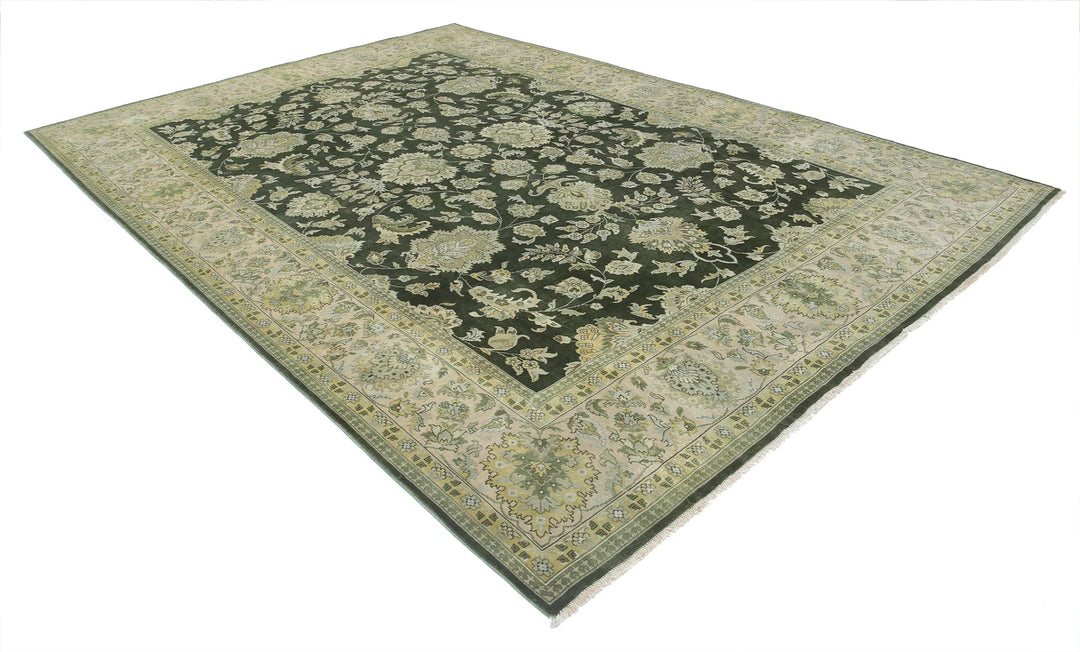 Indian Ziegler Rug 8' 9" x 12' 3" Hand-Knotted | No. AT35029