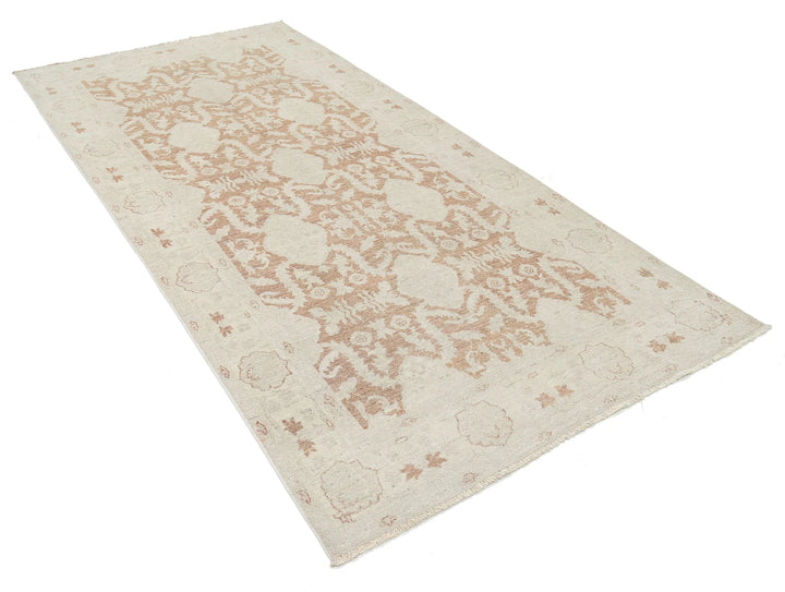 Afghan Serenity Rug 4' 8" x 9' 8" Hand-Knotted | No. AT35050