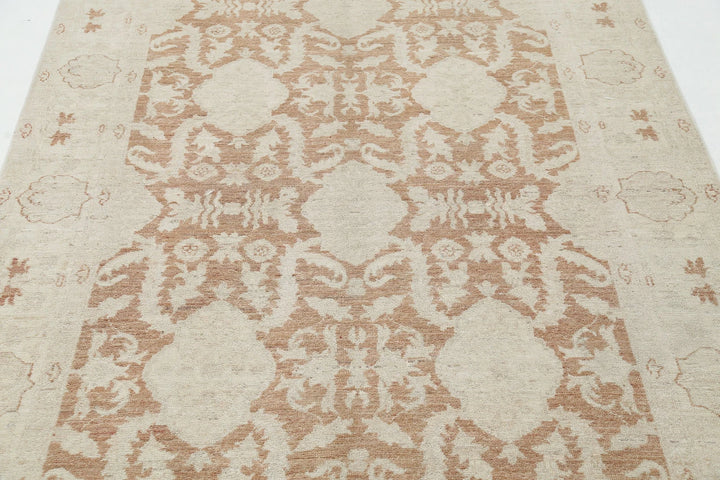 Afghan Serenity Rug 4' 8" x 9' 8" Hand-Knotted | No. AT35050