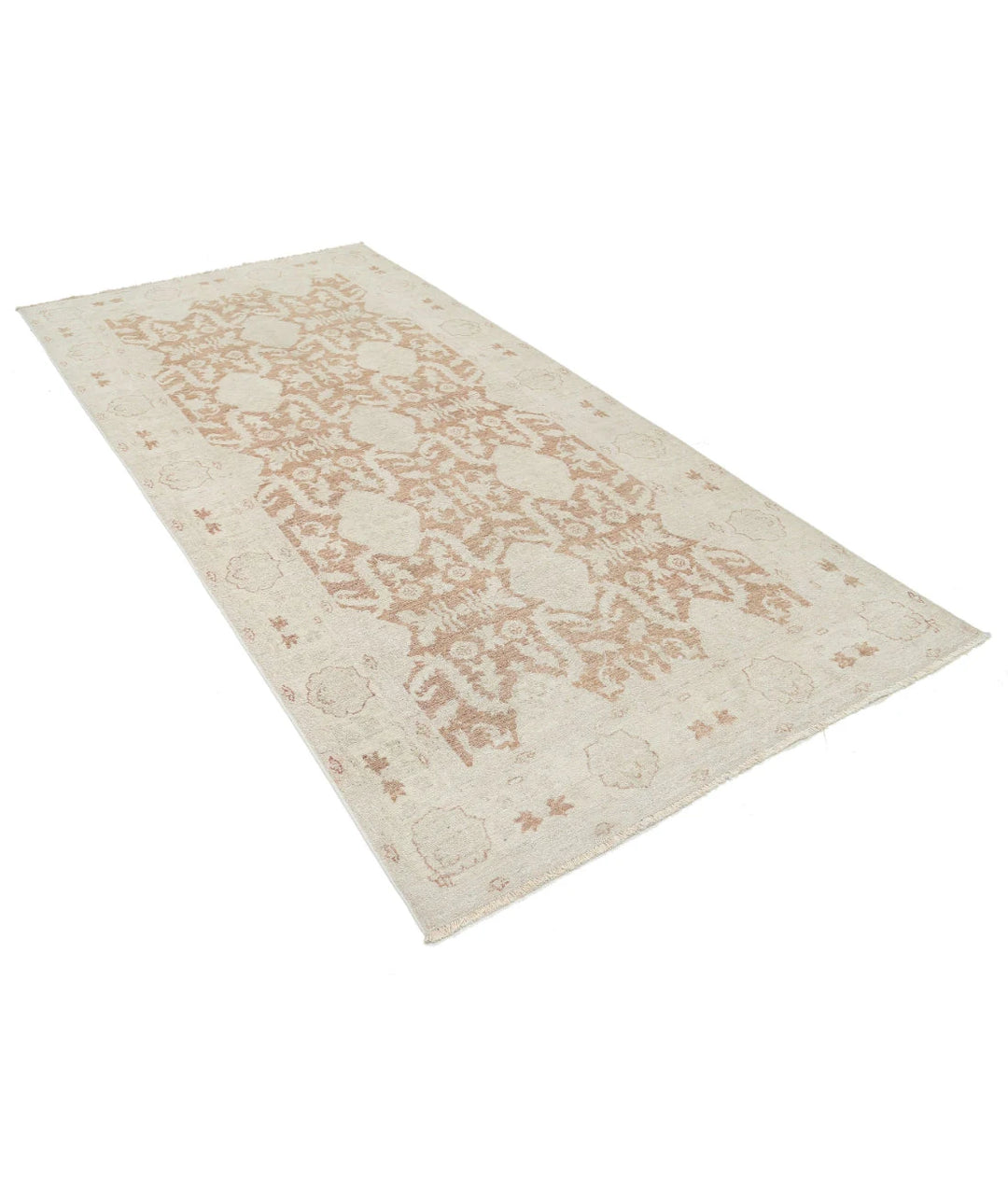 Afghan Serenity Rug 4' 8" x 9' 8" Hand-Knotted | No. AT35050