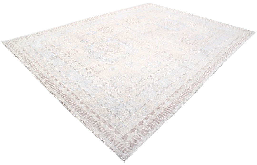 Afghan Khotan Rug 9' 10" x 13' 7" Hand-Knotted | No. AT35121