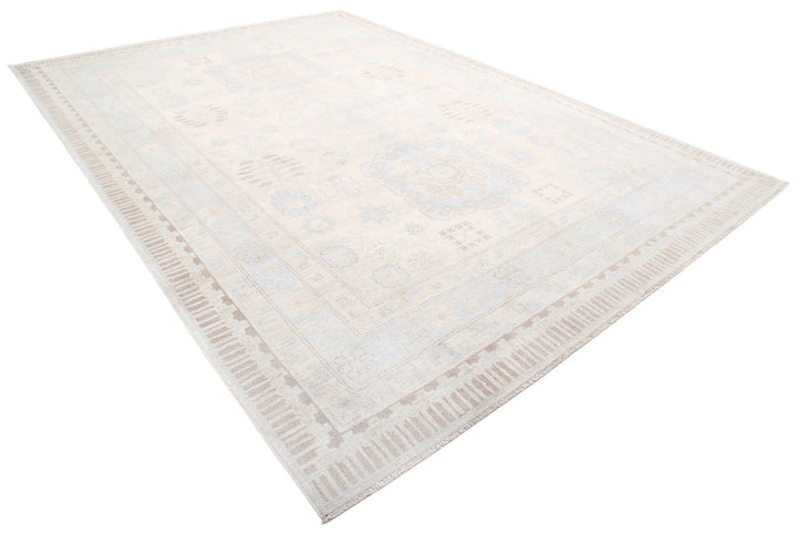 Afghan Khotan Rug 9' 10" x 13' 7" Hand-Knotted | No. AT35121