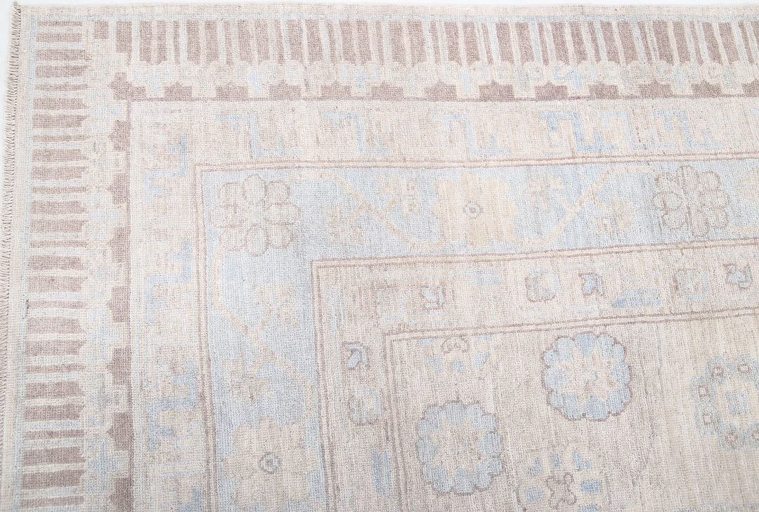 Afghan Khotan Rug 9' 10" x 13' 7" Hand-Knotted | No. AT35121