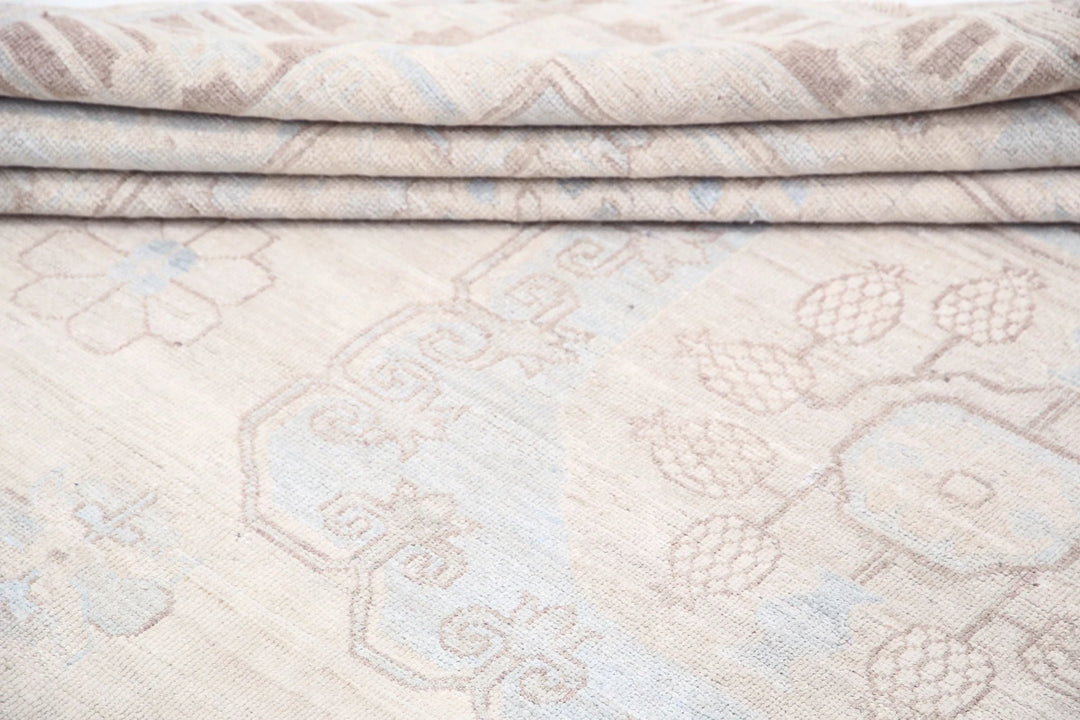 Afghan Khotan Rug 9' 10" x 13' 7" Hand-Knotted | No. AT35121