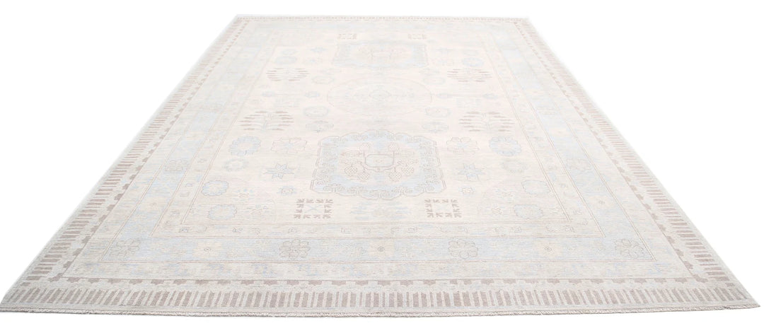 Afghan Khotan Rug 9' 10" x 13' 7" Hand-Knotted | No. AT35121