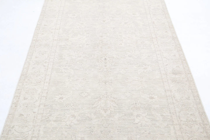 Afghan Serenity Runner Rug 3' 9" x 9' 7" Hand-Knotted | No. AT35165
