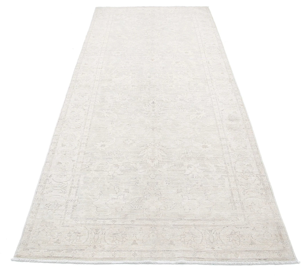 Afghan Serenity Runner Rug 3' 9" x 9' 7" Hand-Knotted | No. AT35165