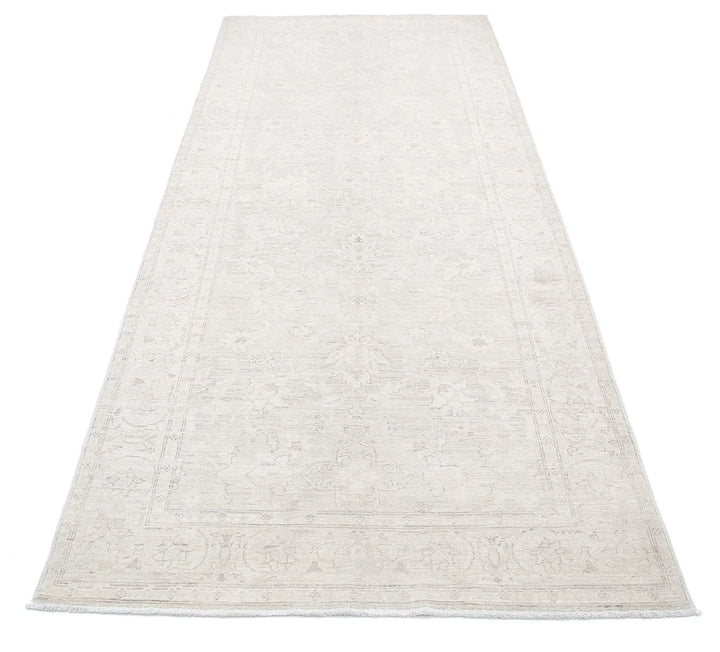 Afghan Serenity Runner Rug 3' 9" x 9' 7" Hand-Knotted | No. AT35165