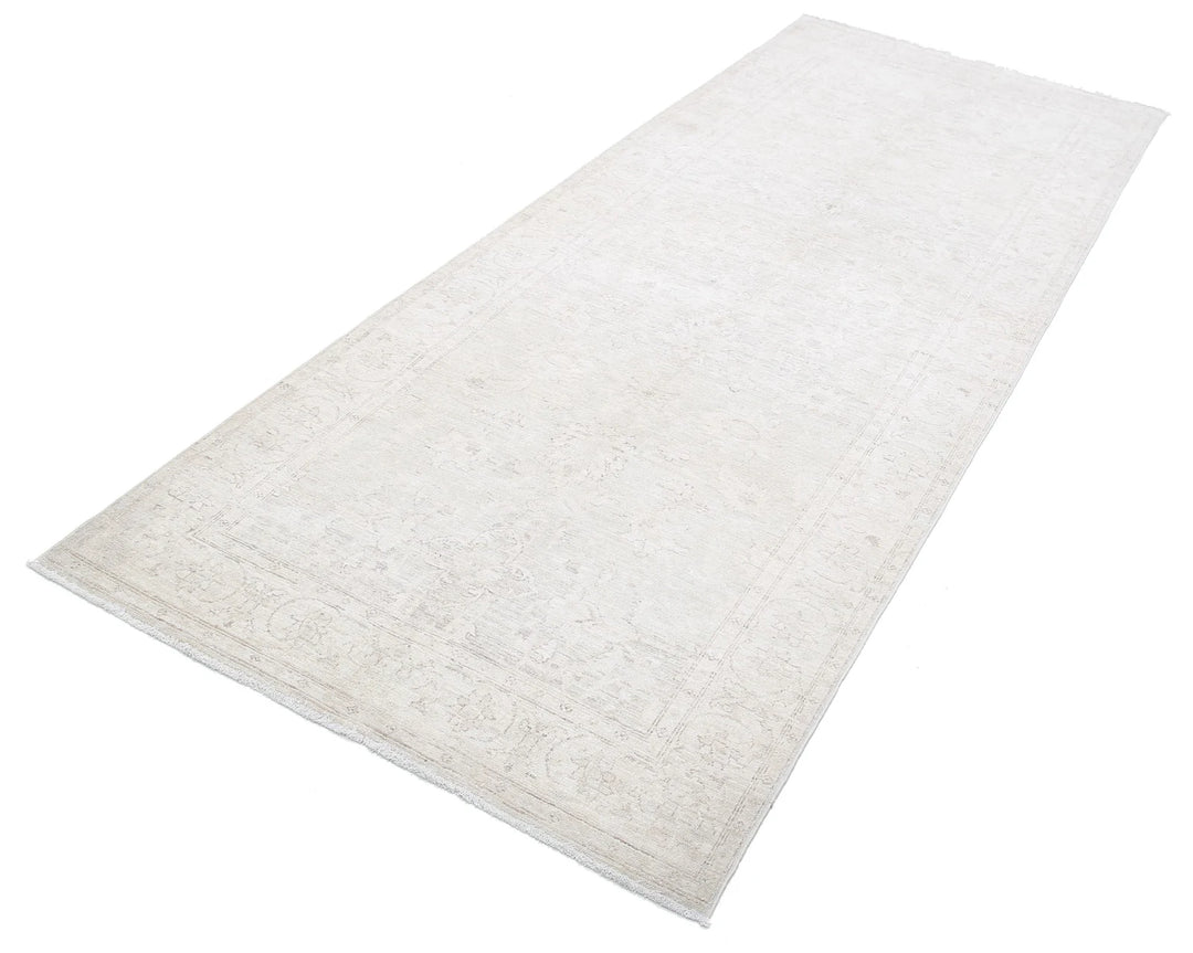 Afghan Serenity Runner Rug 3' 9" x 9' 7" Hand-Knotted | No. AT35165