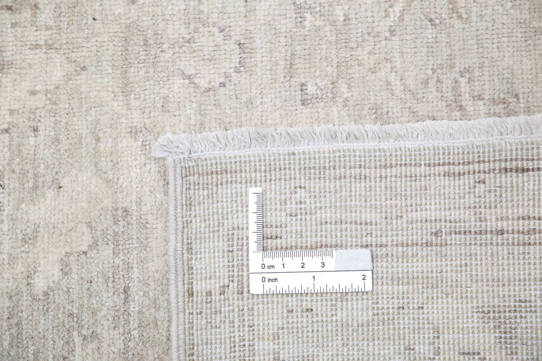 Afghan Serenity Runner Rug 3' 9" x 9' 7" Hand-Knotted | No. AT35165