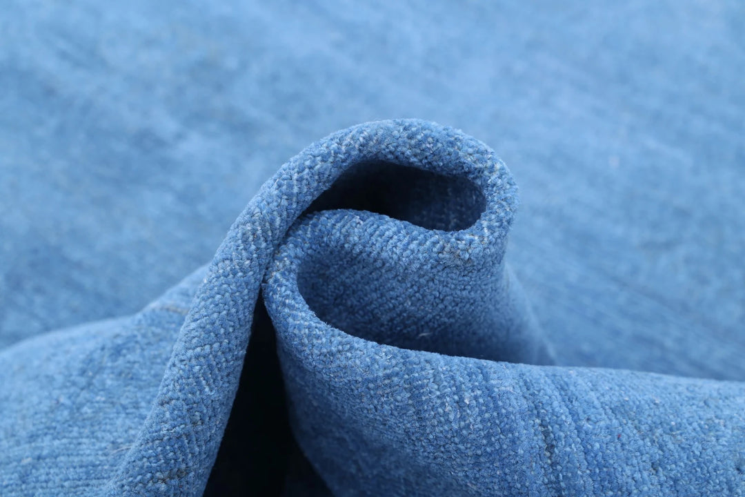 Blue Afghan Overdye Rug 8' 10" x 12' 1" Hand-Knotted | No. AT35195