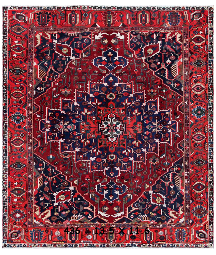 Persian Bakhtiari Rug 11' 7" x 13' 4" Hand-Knotted | No. AT35459