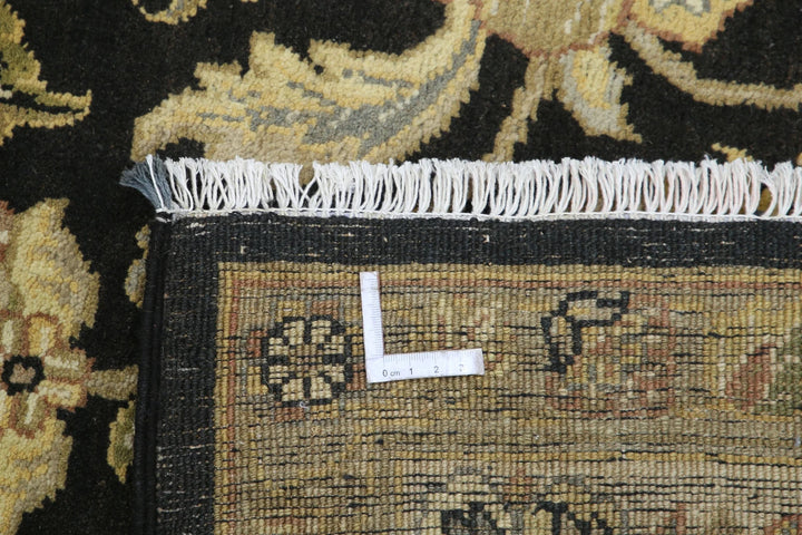 Black Indian Ziegler Rug 8' 9" x 12' 2" Hand-Knotted | No. AT35479