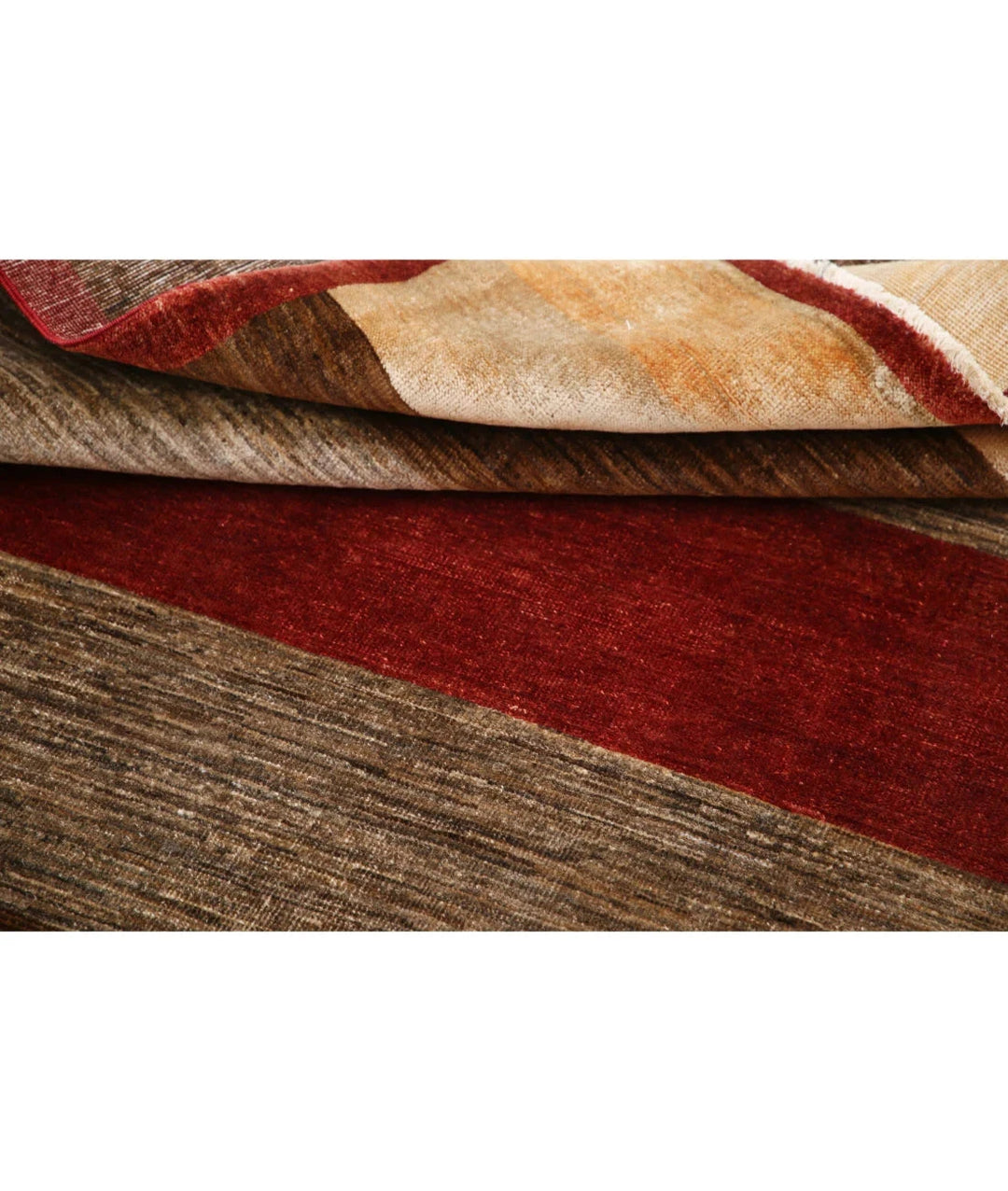 Multicolor Afghan Oriental Rug 4' 0" x 6' 0" Hand-Knotted | No. AT35517