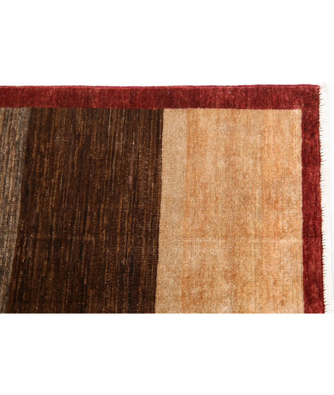 Multicolor Afghan Oriental Rug 4' 0" x 6' 0" Hand-Knotted pattern