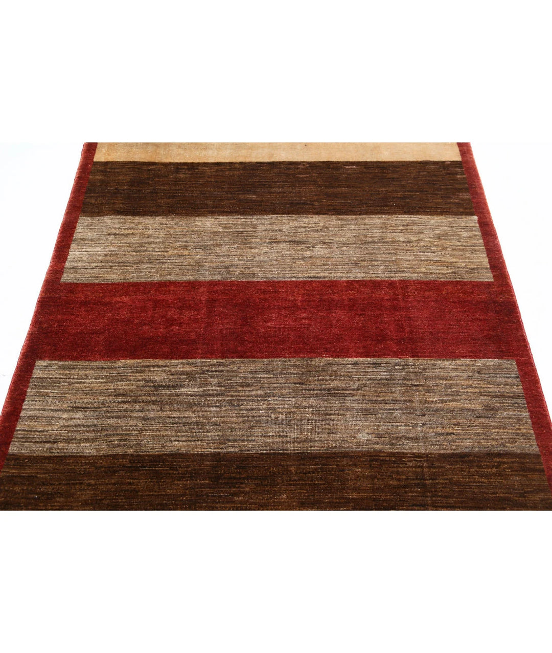 Multicolor Afghan Oriental Rug 4' 0" x 6' 0" Hand-Knotted border