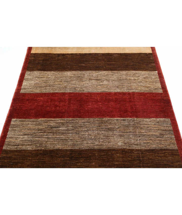 Multicolor Afghan Oriental Rug 4' 0" x 6' 0" Hand-Knotted | No. AT35517