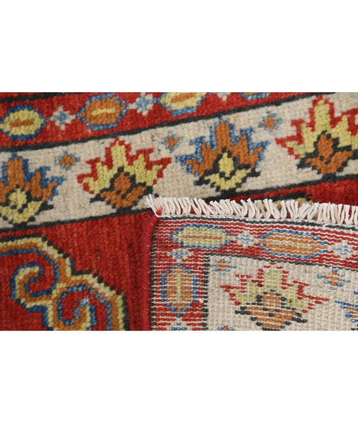 Afghan Kazak Rug 1' 7" x 2' 3" Hand-Knotted | No. AT35561