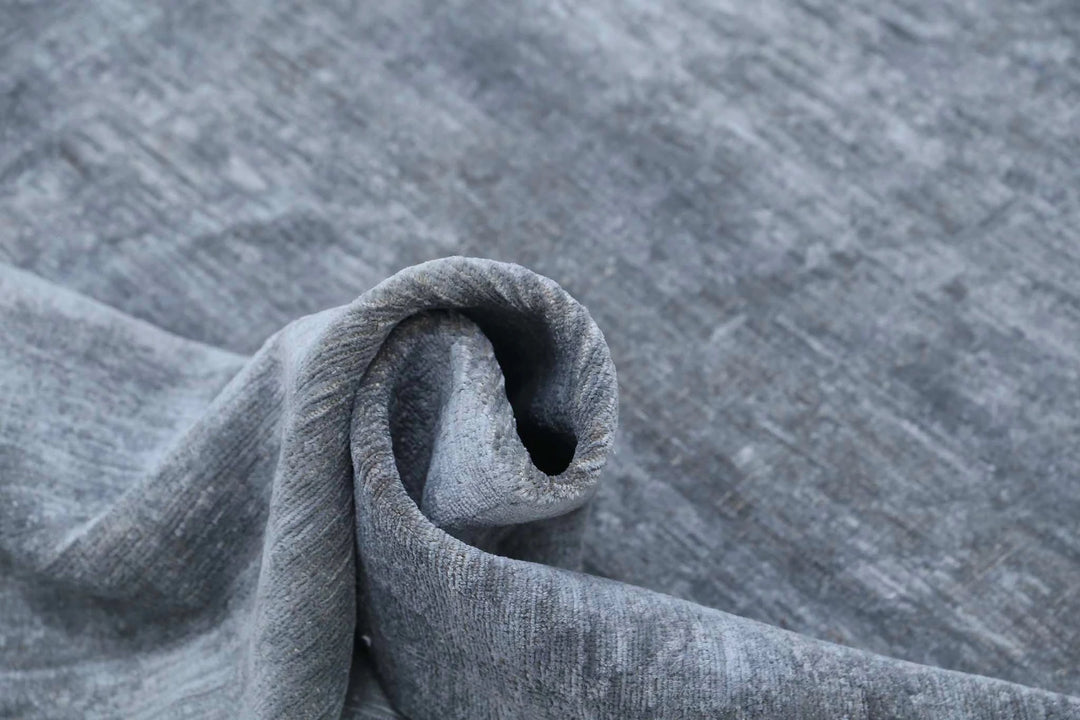 Grey Afghan Overdye Rug 3' 10" x 6' 0" Hand-Knotted | No. AT35775