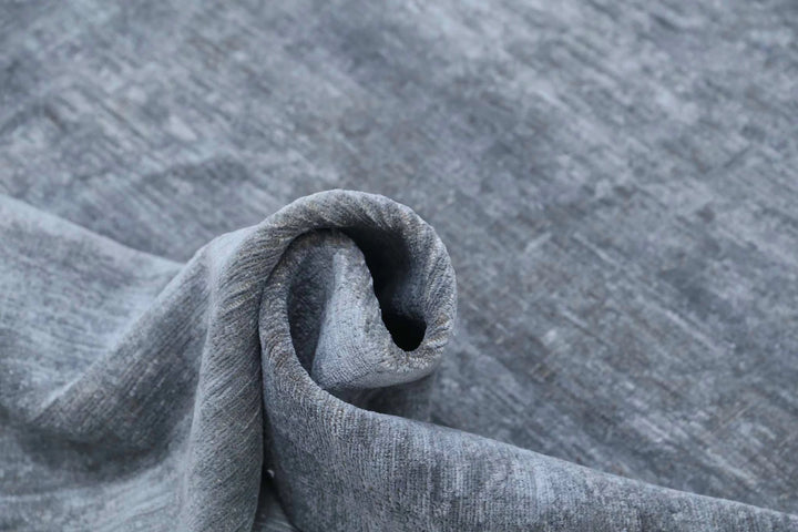 Grey Afghan Overdye Rug 3' 10" x 6' 0" Hand-Knotted | No. AT35775