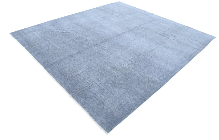 Grey Afghan Overdye Rug 8' 2" x 9' 4" Hand-Knotted | No. AT35800