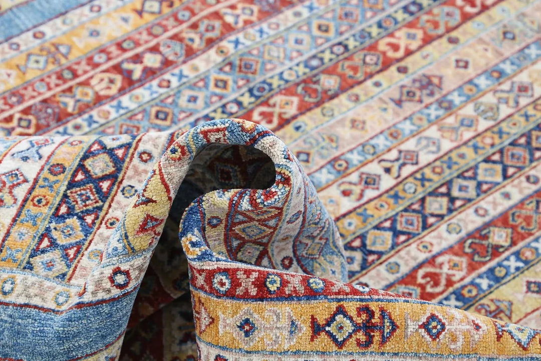 Afghan Shaal Rug 4' 11" x 6' 7" Hand-Knotted | No. AT35866