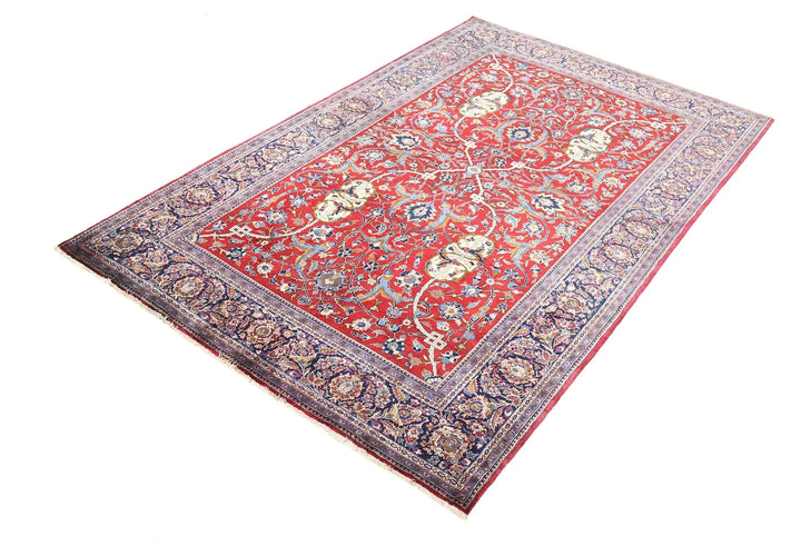 Persian Kashan Rug 4' 5" x 6' 9" Hand-Knotted | No. AT35963